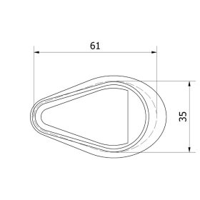 Antennatalp gumitömítés ABLAKMOSÓS Astra G, Vectra C