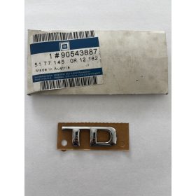 OPEL Felirat "TD" 5177145 - 90543887 GYÁRI