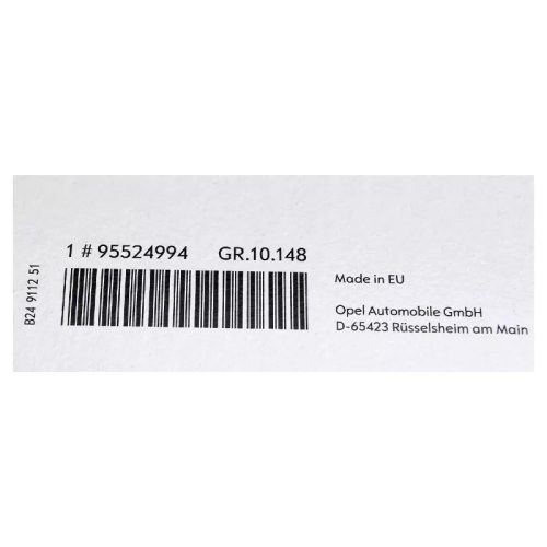Ablaktörlőlapát szett Opel Zafira C (Első) (95524994)